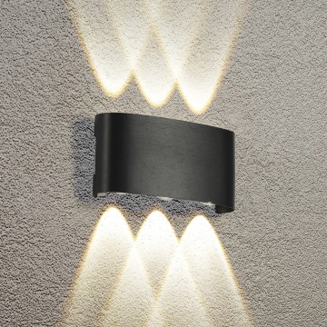 Brilagi - LED udendørs væglampe FLAREBOX LED/6W/230V sort IP65