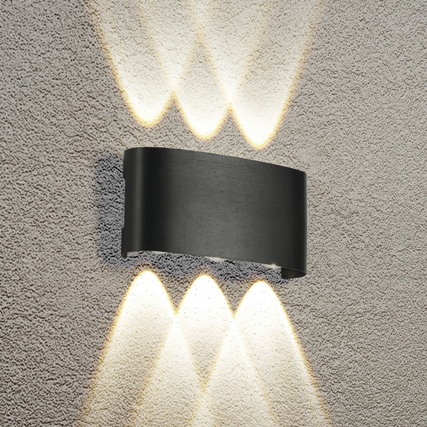 Brilagi - LED udendørs væglampe FLAREBOX LED/6W/230V sort IP65