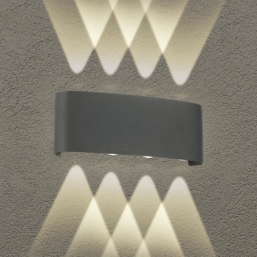 Brilagi - LED Udendørs væglampe FLAREBOX LED/8W/230V antracit IP65