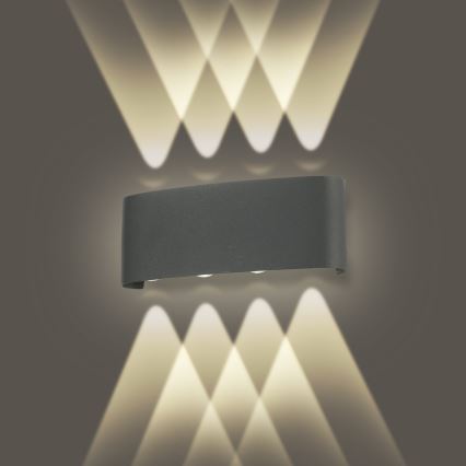 Brilagi - LED Udendørs væglampe FLAREBOX LED/8W/230V antracit IP65