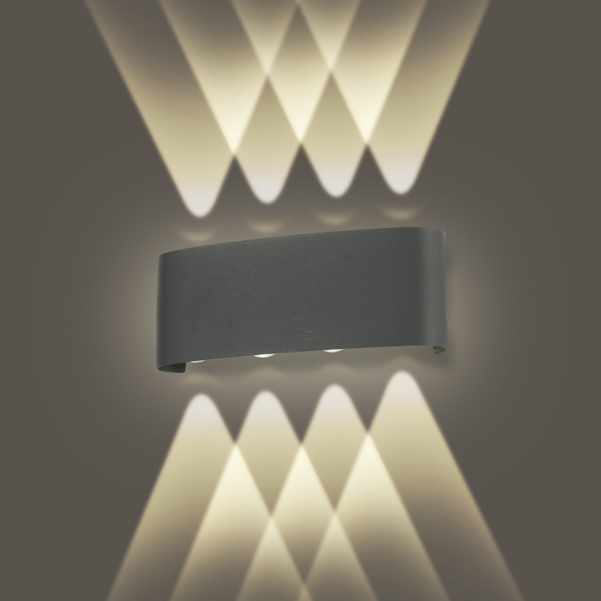 Brilagi - LED Udendørs væglampe FLAREBOX LED/8W/230V antracit IP65
