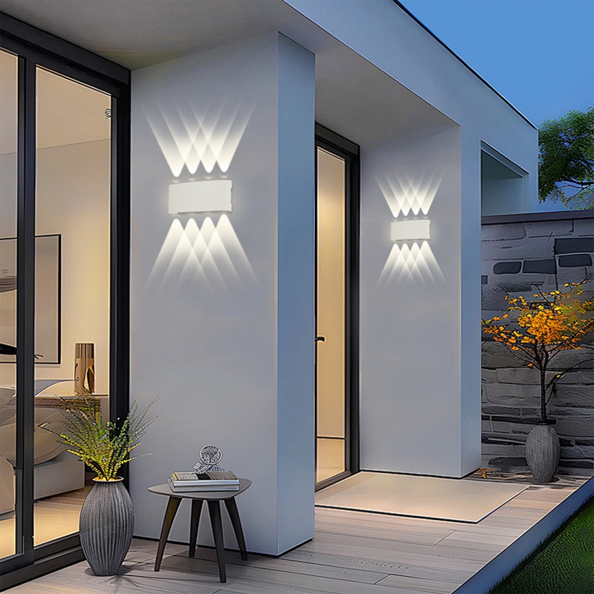 Brilagi - LED udendørs væglampe FLAREBOX LED/8W/230V hvid IP65