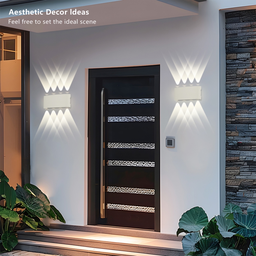 Brilagi - LED udendørs væglampe FLAREBOX LED/8W/230V hvid IP65