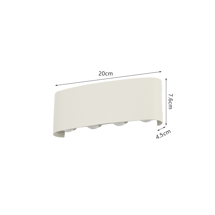 Brilagi - LED udendørs væglampe FLAREBOX LED/8W/230V hvid IP65