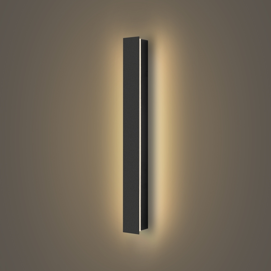 Brilagi - LED udendørs væglampe LINEAR LED/12W/230V 3000K IP65 50 cm sort