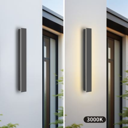 Brilagi - LED udendørs vægarmatur LINEAR LED/12W/230V 3000K IP65 50 cm antracit CRI 90