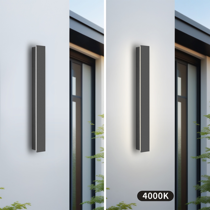 Brilagi - LED udendørs væglampe LINEAR LED/12W/230V 4000K IP65 50 cm antracit CRI 90