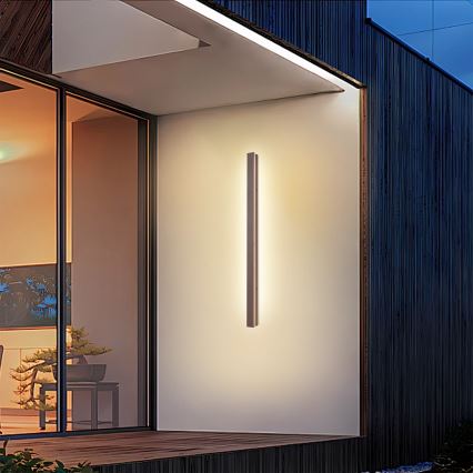 Brilagi - LINEAR LED udendørs vægarmatur 22W/230V 3000K IP65 100 cm brun CRI 90