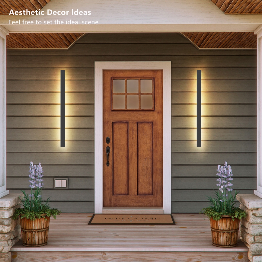 Brilagi - LED udendørs vægarmatur LINEAR LED/22W/230V 3000K IP65 100 cm antracit CRI 90