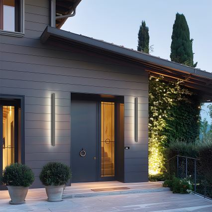 Brilagi - LED udendørs vægarmatur LINEAR LED/22W/230V 3000K IP65 100 cm antracit CRI 90