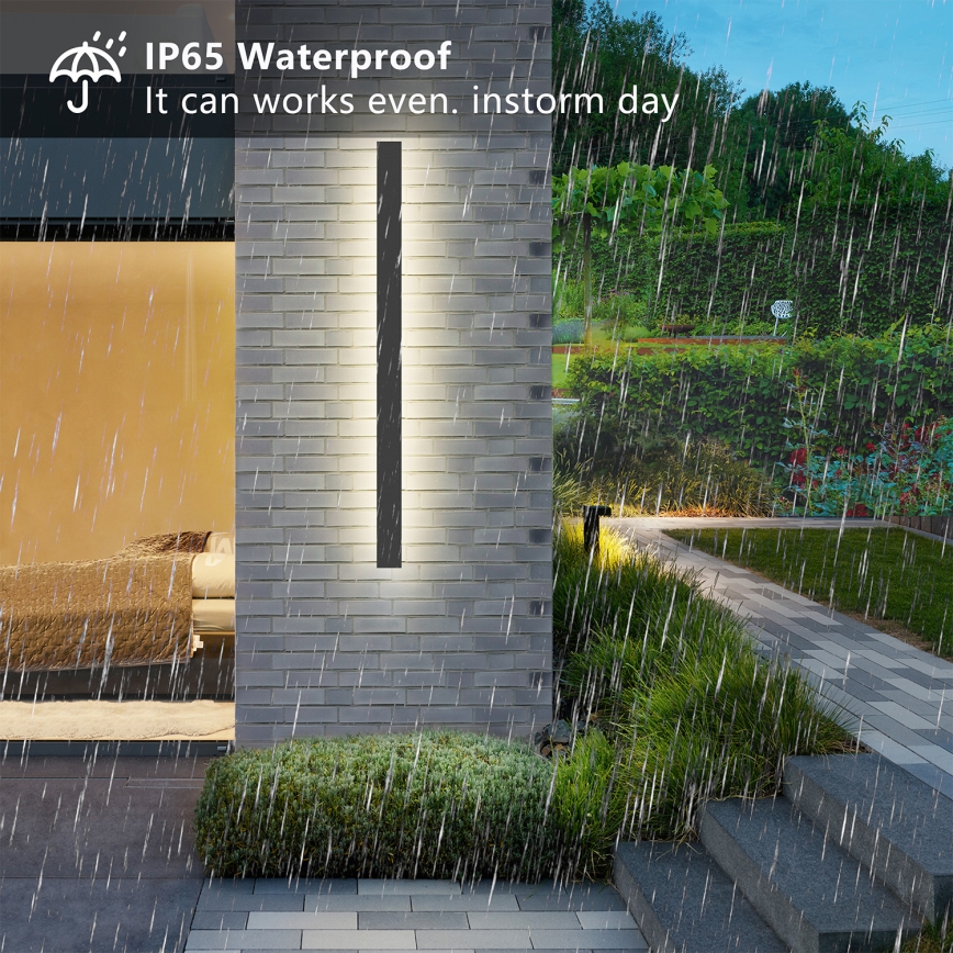 Brilagi - LED udendørs vægarmatur LINEAR LED/22W/230V 3000K IP65 100 cm antracit CRI 90