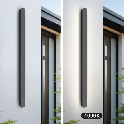 Brilagi - LED udendørs væglampe LINEAR LED/22W/230V 4000K IP65 100 cm antracit CRI 90