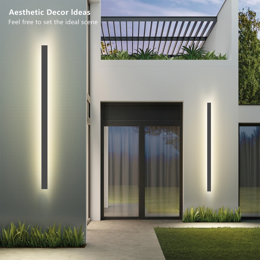 Brilagi - LED udendørs vægarmatur LINEAR LED/32W/230V 3000K IP65 140 cm antracit CRI 90