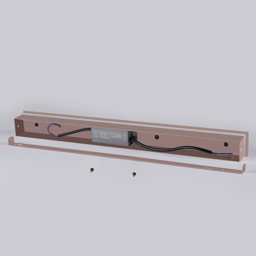 Brilagi - LED udendørs væglampe LINEAR LED/8W/230V 3000K IP65 30 cm brun CRI 90