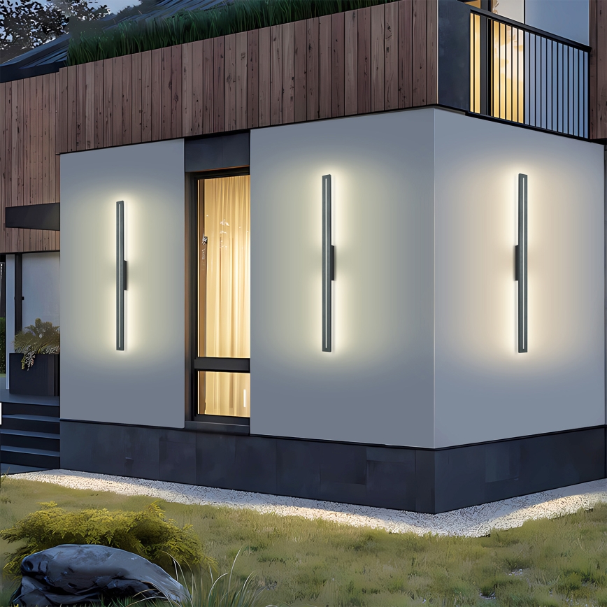 Brilagi - LINEO LED udendørs væglampe 24W/230V 3000K IP65 100 cm antracit CRI 90