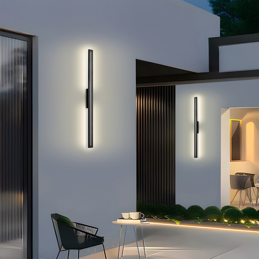 Brilagi - LED udendørs vægarmatur LINEO LED/24W/230V 4000K IP65 100 cm sort CRI 90