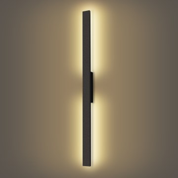 Brilagi - LED udendørs væglampe LUNA LED/24W/230V 3000K IP65 100 cm sort