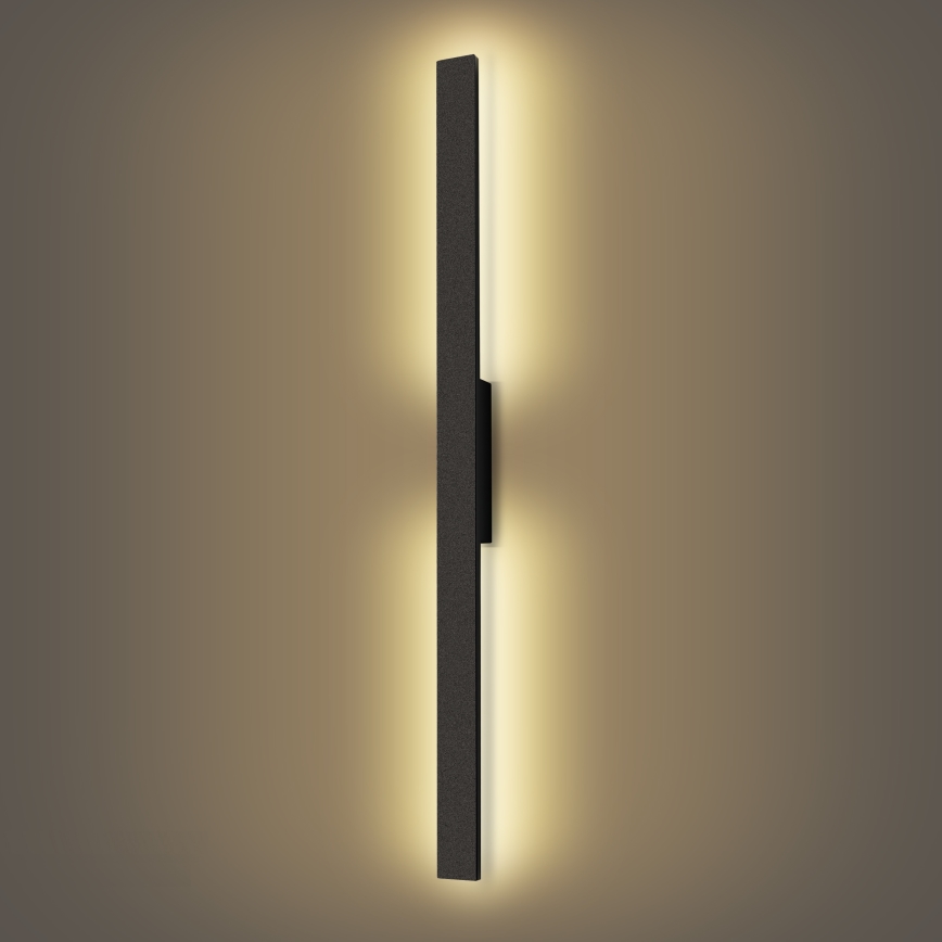 Brilagi - LED udendørs væglampe LUNA LED/24W/230V 3000K IP65 100 cm sort