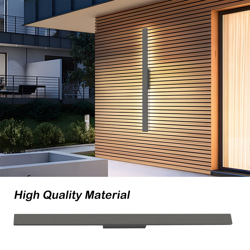Brilagi - LUNA udendørs LED-vægarmatur 24W/230V 4000K IP65 100 cm antracit CRI 90