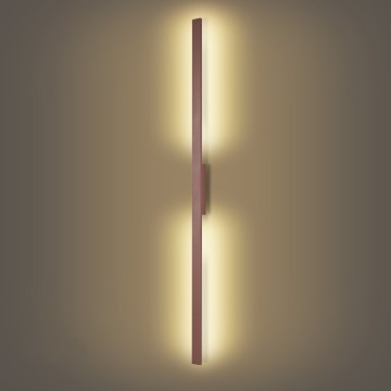 Brilagi - LED udendørs væglampe LUNA LED/30W/230V 3000K IP65 150 cm brun CRI 90