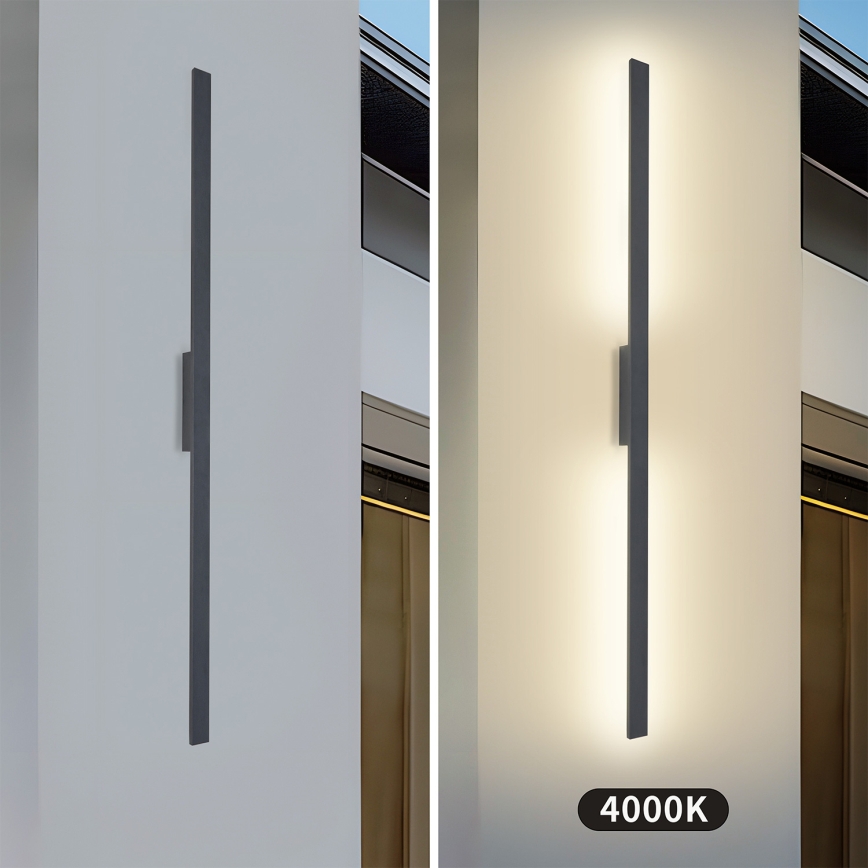 Brilagi - LED udendørs væglampe LUNA LED/30W/230V 4000K IP65 150 cm antracit CRI 90