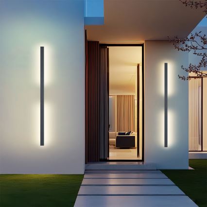 Brilagi - LED udendørs væglampe LUNA LED/30W/230V 4000K IP65 150 cm antracit CRI 90