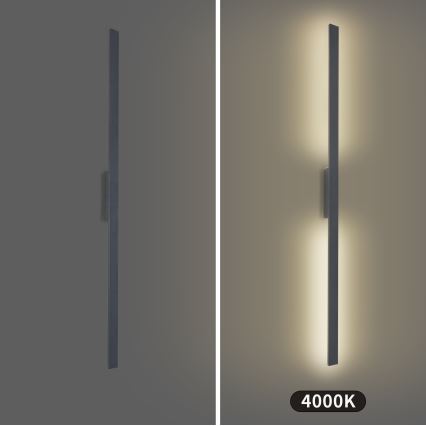 Brilagi - LED udendørs væglampe LUNA LED/30W/230V 4000K IP65 150 cm antracit CRI 90