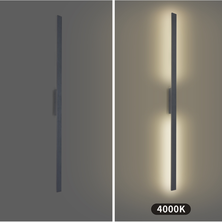 Brilagi - LED udendørs væglampe LUNA LED/30W/230V 4000K IP65 150 cm antracit CRI 90