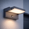 BRILAGI - LED udendørs væglampe med bevægelses- og skumringssensor ANKLE LED/12W/230V IP65 sort