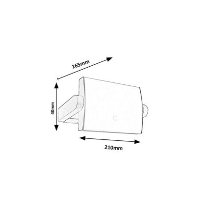 Brilagi - LED udendørs væglampe med sensor ANKLE LED/18W/230V 4000K IP65 antracit