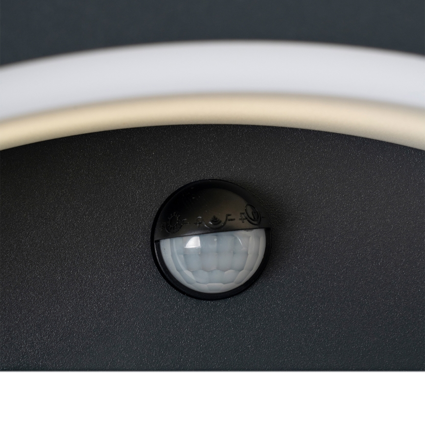 Brilagi - LED Udendørs Væglampe med Sensor ARCELO LED/8W/230V IP54