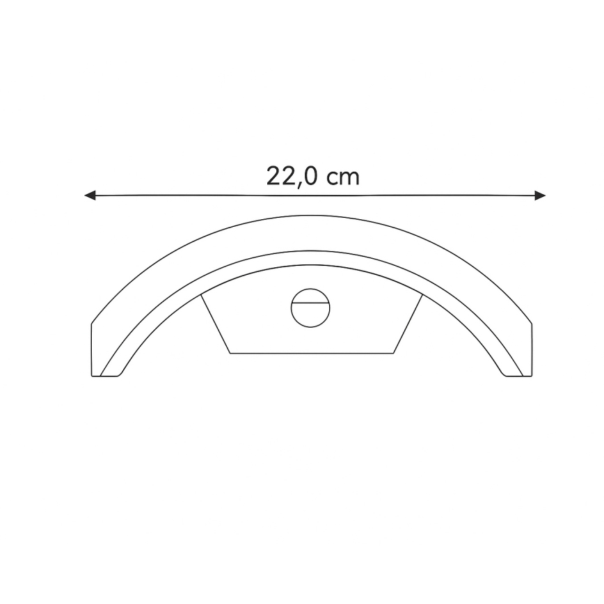 Brilagi - LED Udendørs Væglampe med Sensor ARCELO LED/8W/230V IP54