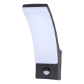 Brilagi - LED Udendørs Væglampe med Sensor ARCELO LED/9W/230V IP44