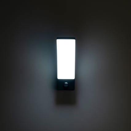 Brilagi - LED Udendørs Væglampe med Sensor ARCELO LED/9W/230V IP44