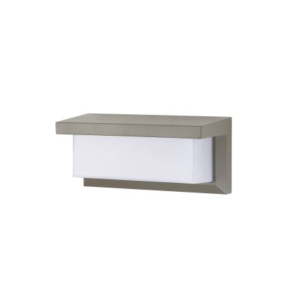 Brilagi - LED Udendørs væglampe med sensor BRICKY LED/12W/230V grå IP54