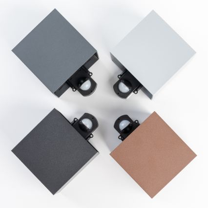 BRILAGI - LED udendørs væglampe med sensor CUBE LED/6W/230V antracit IP65