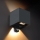Brilagi - LED udendørs væglampe med sensor CUBE LED/6W/230V antracit IP65