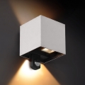 Brilagi - LED udendørs væglampe med sensor CUBE LED/6W/230V grå IP65