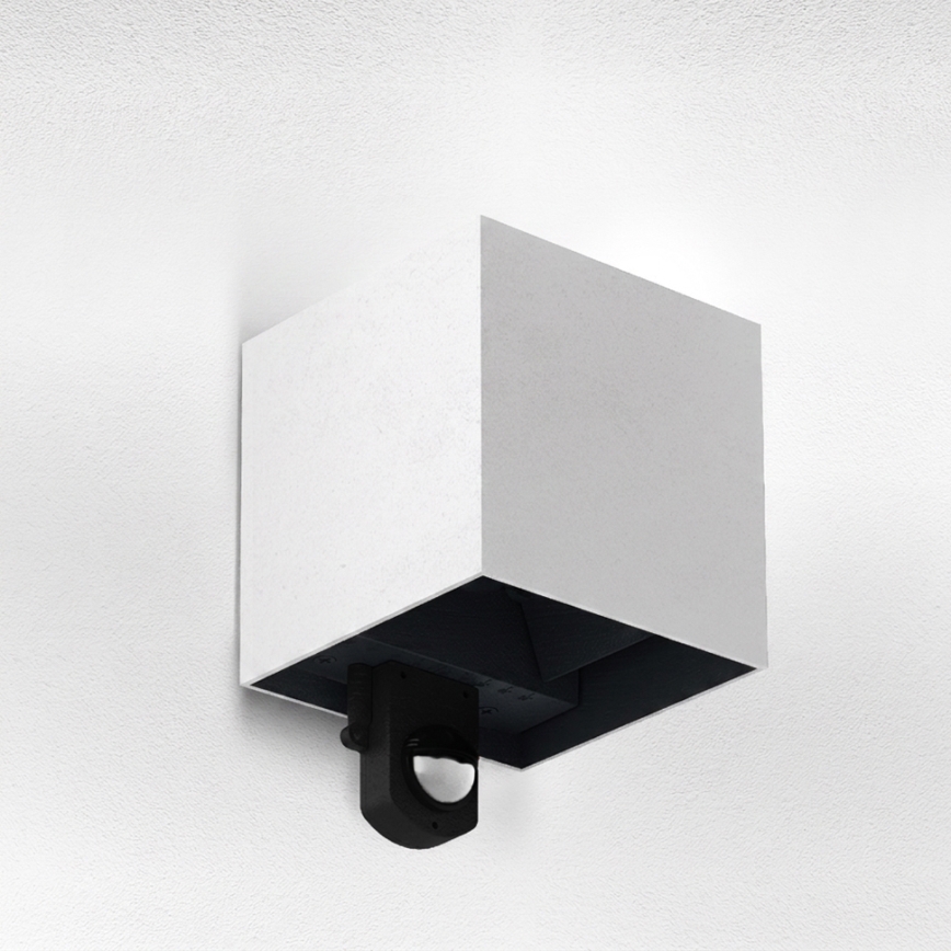 Brilagi - LED udendørs væglampe med sensor CUBE LED/6W/230V grå IP65