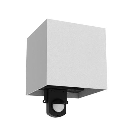 Brilagi - LED udendørs væglampe med sensor CUBE LED/6W/230V grå IP65