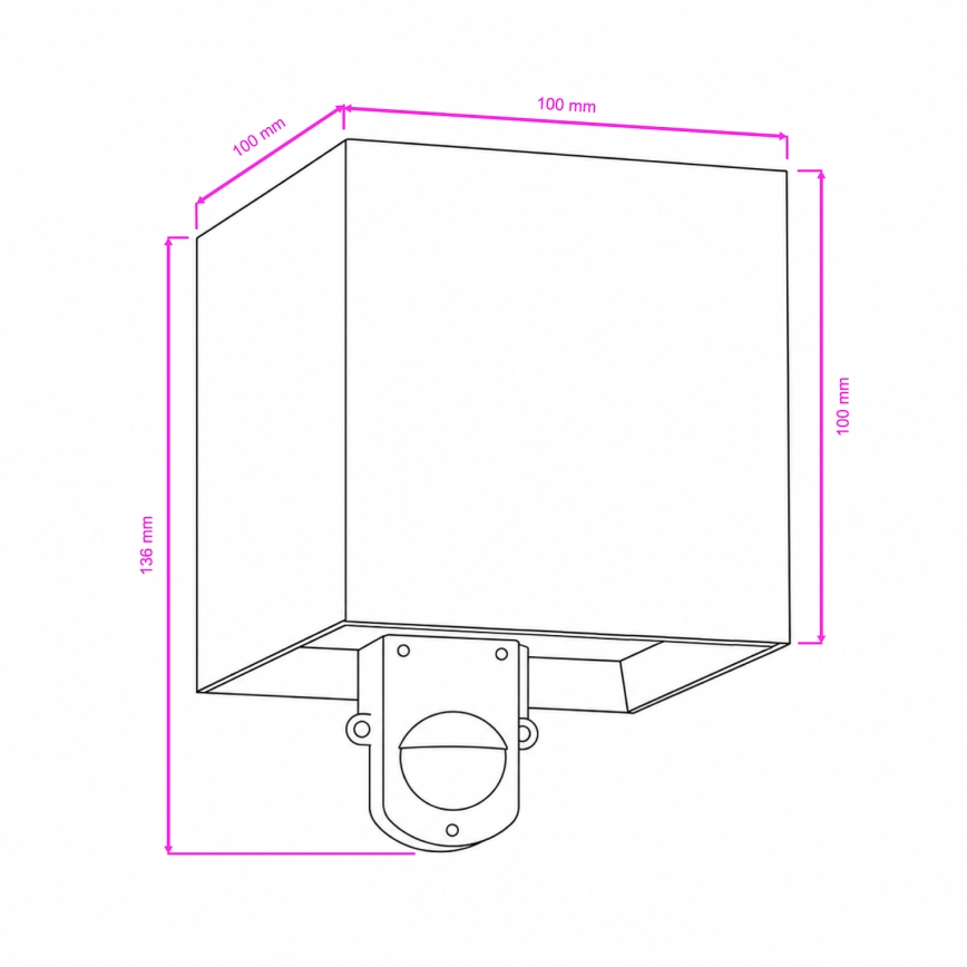 BRILAGI - LED udendørs væglampe med sensor CUBE LED/6W/230V grå IP65