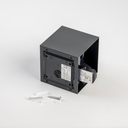 BRILAGI - LED udendørs væglampe med sensor CUBE LED/6W/230V sort IP65