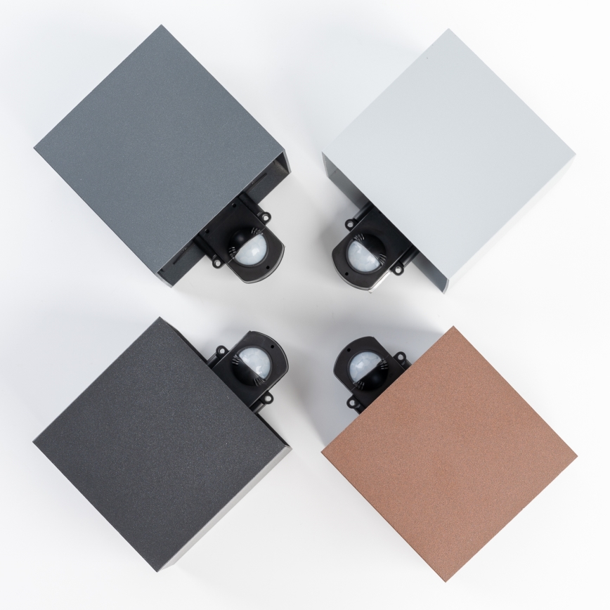 BRILAGI - LED udendørs væglampe med sensor CUBE LED/6W/230V sort IP65