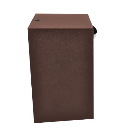 Brilagi - LED udendørs vægarmatur med sensor TERNI LED/12W/230V brun IP44