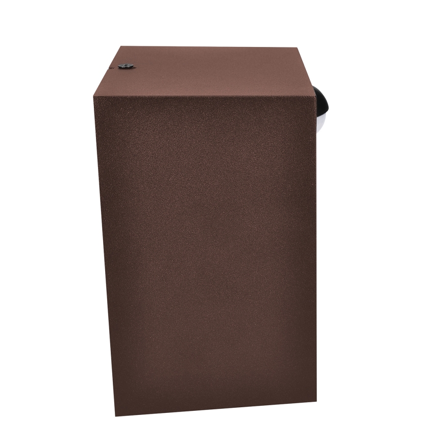 Brilagi - LED udendørs vægarmatur med sensor TERNI LED/12W/230V brun IP44