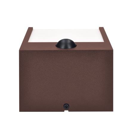 Brilagi - LED udendørs vægarmatur med sensor TERNI LED/12W/230V brun IP44