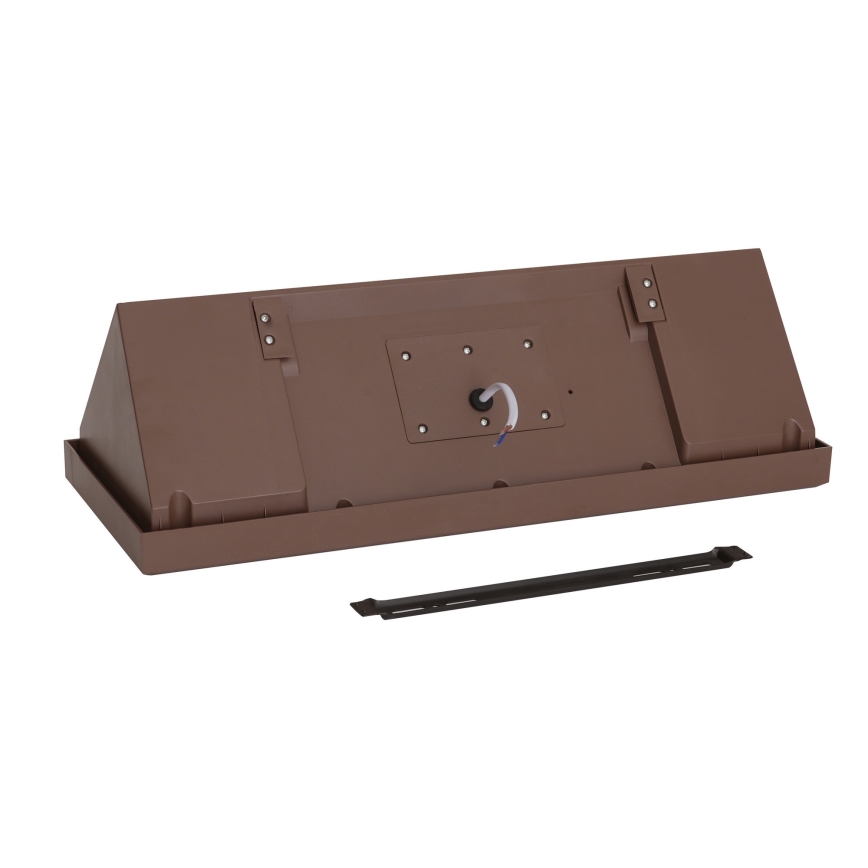 Brilagi - LED udendørs væglampe med sensor TRIANGLE LED/42W/230V brun IP65