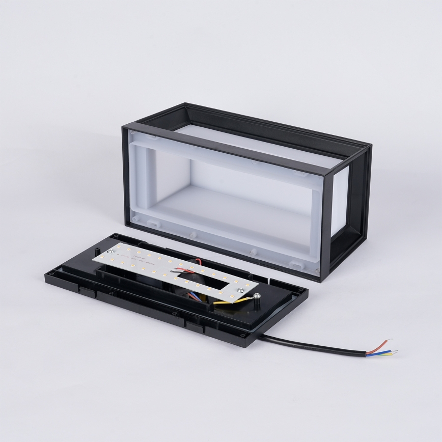 Brilagi - LED udendørs væglampe PARKER LED/12W/230V sort IP44