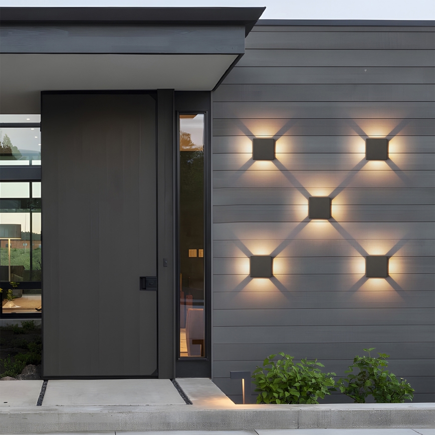 Brilagi - LED udendørs væglampe QUADRAY LED/6W/230V antracit IP54