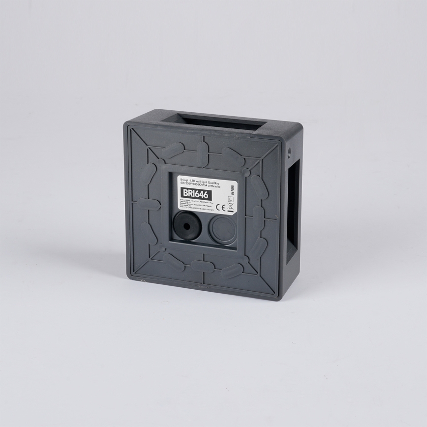 Brilagi - LED udendørs væglampe QUADRAY LED/6W/230V antracit IP54